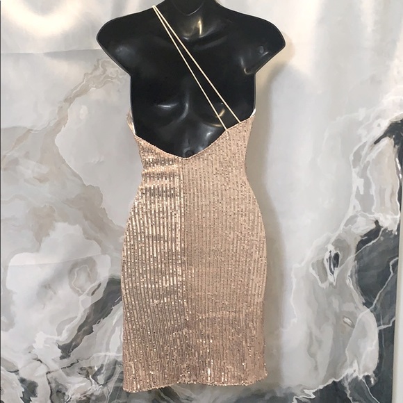 Let the Beat Drop Dress Bronze Hello Molly - Picture 7 of 11